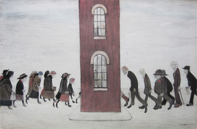 A Lowry Painting with Figures