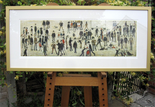 Framed example of Crowd Around A Cricket Sight Board
