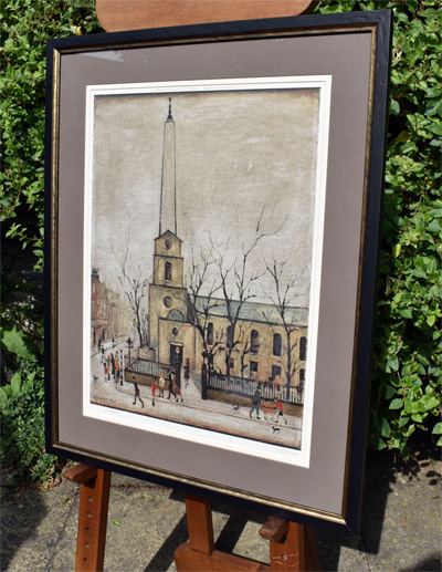 Framed example of St. Luke's Church, Old Street, London E.C.