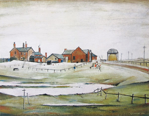 Lowry : Landscape with Farm Buildings