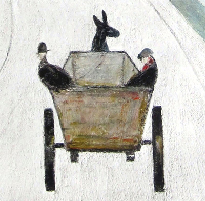 Lowry : The Cart (Detail)